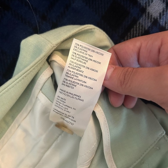 Maeve By Anthropologie Women’s Pleated Front Wide Leg Trousers Green Sz 0 - Picture 9 of 9